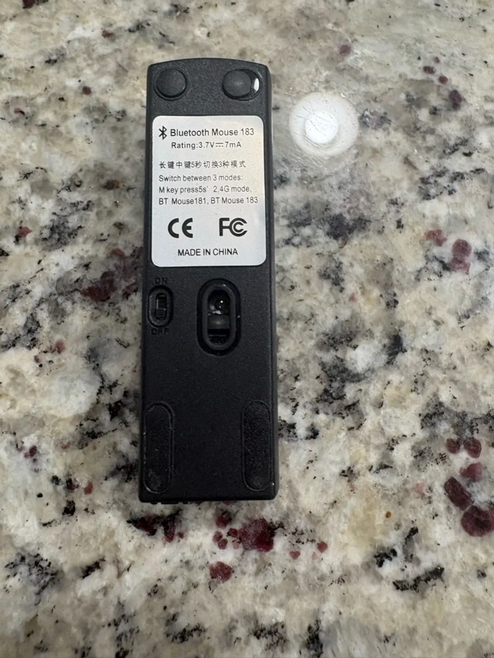 Bluetooth Mouse 184 Preowned Black 3 Modes BT Mouse181 Working Condition